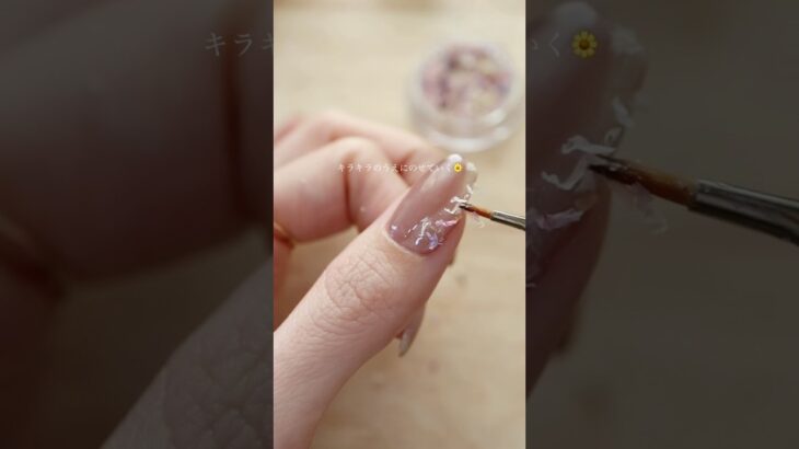 春のハーバリウム風アレンジ🪄🌷　PR エムプティジャパン #セルフネイル
