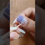 💜🤍🖤Beginners special easy nailart with Safety Pin #nailart #shortsfeed #youtubeshorts #trending