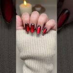 red n black nails, link in bio