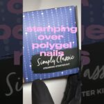 how to stamping nail art over polygel nails!💅🏽 #nails #polygel #nailtutorial #maniology