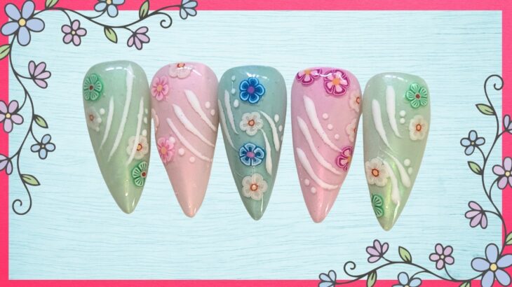 Spring Blossom Nail Art 🌸💐| Beginner Friendly Nail Art for Spring