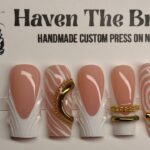 HOW TO: Press On Nail Tutorial! Chrome,3d lines, abstract line, double bangle nails |HavenTheBrand✨