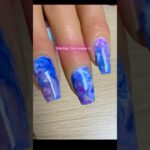 #marblenails  … but make them glow! 💙🌟