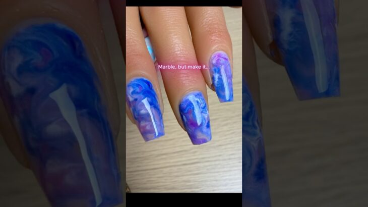 #marblenails  … but make them glow! 💙🌟