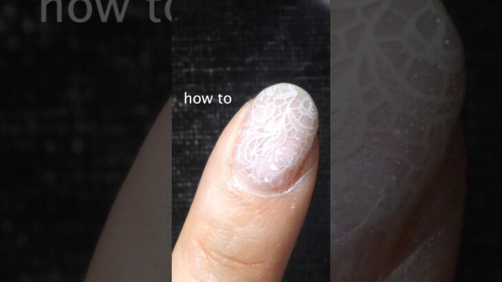 令和のレースネイルに挑戦 #ネイルホイル #ネイルホイル貼り方 #レースネイル #ジェルネイル