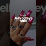 How to do Jelly Cateye Nails 💗 Cateye Nails Tutorial #nailinspo #gelxnails