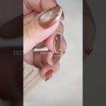【100均ジェル使用】大人テラコッタブラウン🍊🤎#セルフネイル#マグネットネイル#ネイル#nails#美甲