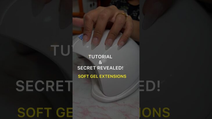 Soft gel extensions tutorial ♥ #nailart #nails #naildesign