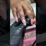 Gel X + Glitter ombré blend ✨ #nailtutorial #simplenails