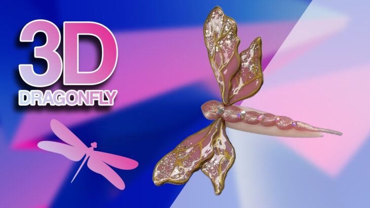 3D Dragonfly Nail! | Imaginative Nail Art How To 🎨💓
