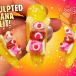 Ep. 0448 | 3D Banana Split Nail Art 🍌🍦 Easy Beginner Tutorial | Realistic Ice Cream Nails