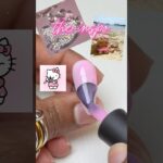 hello kitty but make it nails 🎀🐱✨ #nails  #nailart #gelnails #diynails #shorts