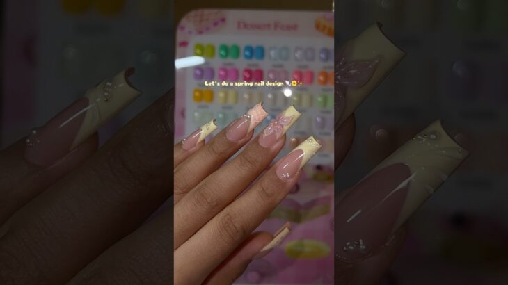 Yellow Spring Nail Design 🌼~ Gel-X Nails