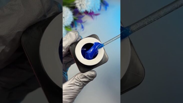 Синий френч с декором🫶 #френч #ногтисочи #наращиваниеногтей #nailart #nails #дизайнногтей