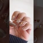 【100均ジェル使用】新発売カラー🕊️大人ローズブラウンネイル🥀🤎#nails#美甲#モテネイル#セルフネイル#nailart