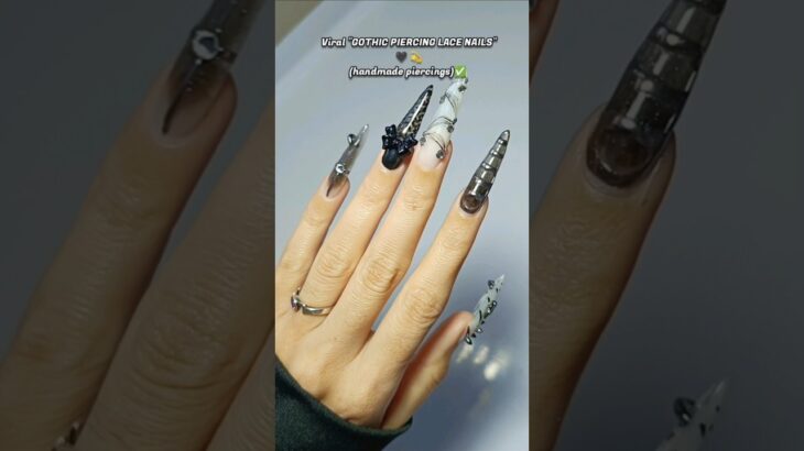 MY NEW OBSESSION 🖤💫💯 #nails #poojasolankinailartist #nailart #gothicnails #blacknails #naildesign