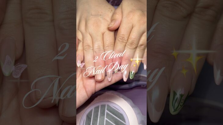 Which Nail set is your fav? 1 or 2 🥰 #cutenails #nailart #nailtech #losangeles #nailtutorial #nail