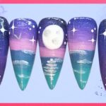 ✨ Magical Moonlight Ocean Nails Tutorial 🌙🌊 | Mesmerizing Beginner-Friendly Nail Set