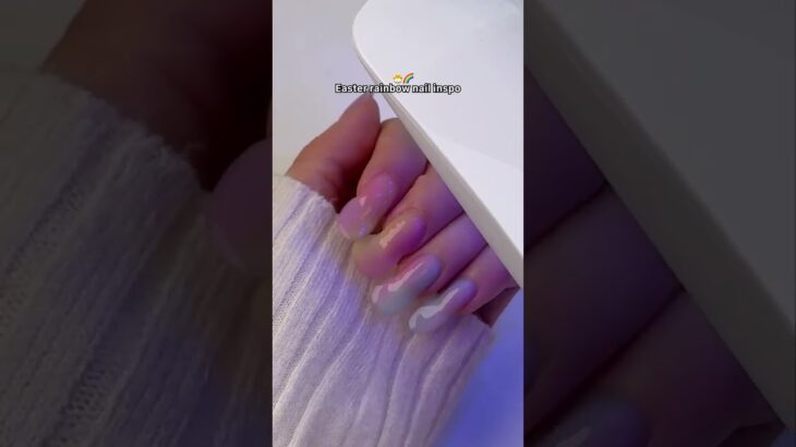 easter rainbow nail inspo🐣🌈