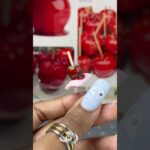 i turned a candy apple into a nail… 🍎✨💅🏽 #nails #nailart #nailtech #gelnails #diynails #shorts