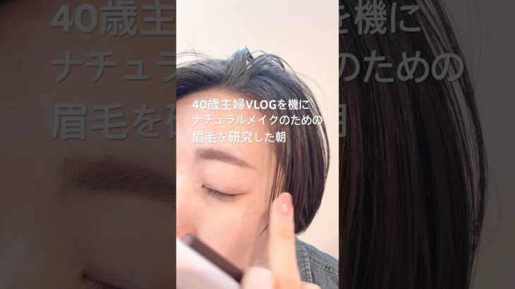 VLOGを始めたので限りなく手数の少ないナチュラルメイクのための眉毛を研究した朝