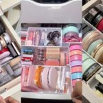 ASMR MAKEUP STOCKING & ORGANIZING VANITY 🎀