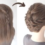 Elegant Low Bun Updo for Special Occasions: Braids & Rope Braid