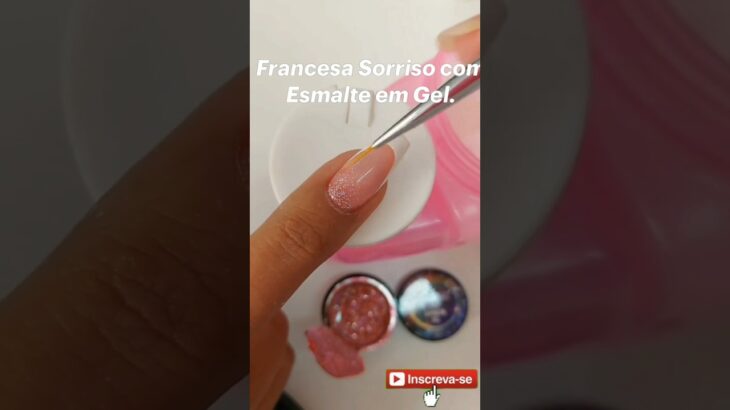 Francesinha com esmalte em gel #nails #nailart #shorts