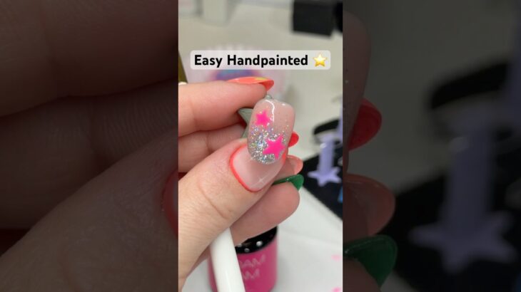 How to Hand Paint Stars with Gel Polish | Nail Art
