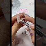 How to easy 3D flower nailart  #glitzaccessoriesandsuch #frenchtips #glitzgelpainting #3dnailarts