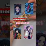 Press on nail set ! #nailart #demonslayer #animenails #nailday #anime #nails #nailgelart