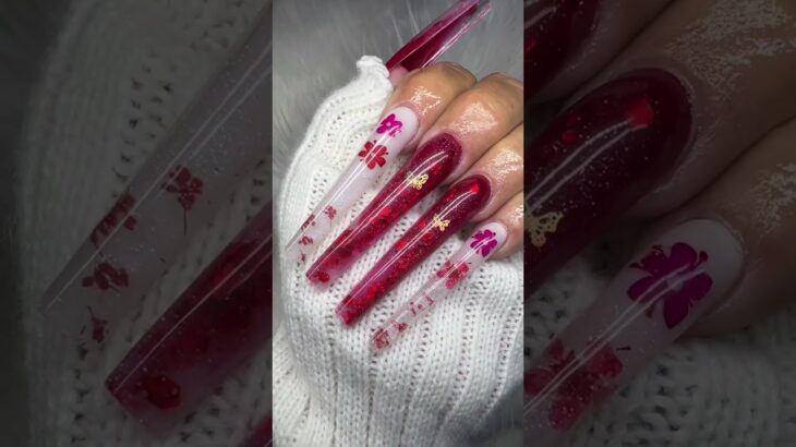 Red! Video linked below #beginnernailtech #nails #nailart #notpolish #simplenails #naildecoration