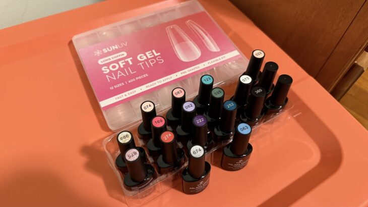 SUNUV Long Coffin Nail Tips 600 PCS Pre-shaped Full Cover Fake Nails Acrylic Press On Nails for Salo