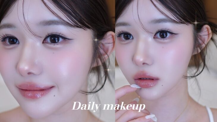 ツヤ肌・ピンク💖👍なデイリーメイク ｜GRWM ｜daily makeup