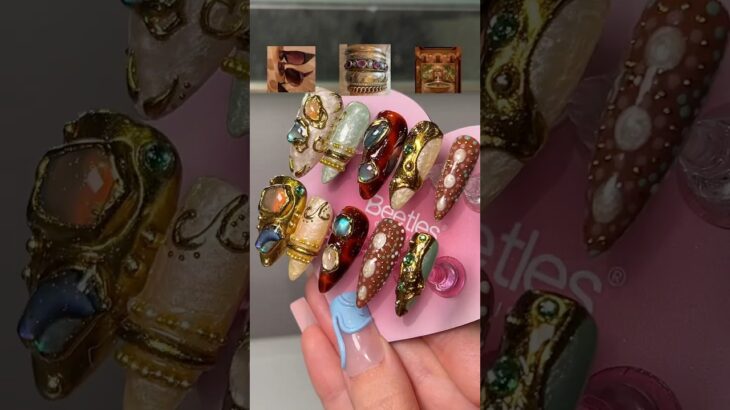 Tuscan nails 🏺🍇🍷✨ #nailtutorial #nailart #tuscannails #diynails #3dnailart