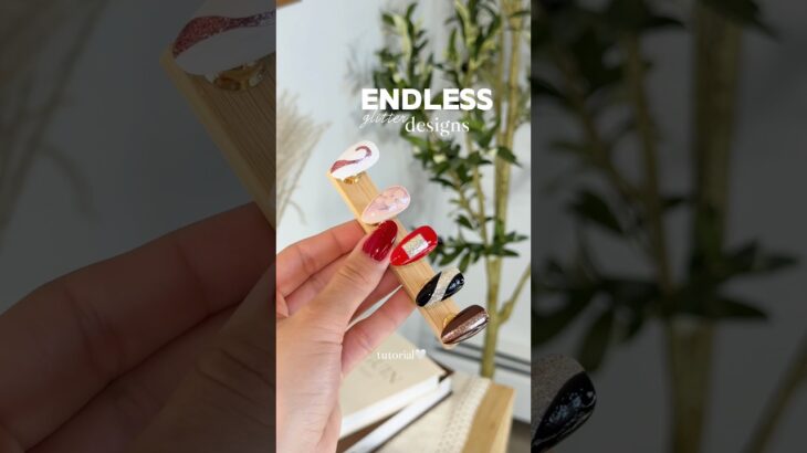 Glitter Nail Designs with RÉDI ⭐️ #nails #nailart #nailtutorial #asmr