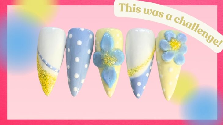 I Attempted the Trendy 3D Flower Nail Design! This Was a Struggle! 😥