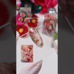 Fogged Glass Rose Nail Tutorial 💧🥀 #diynails #turorial #trending
