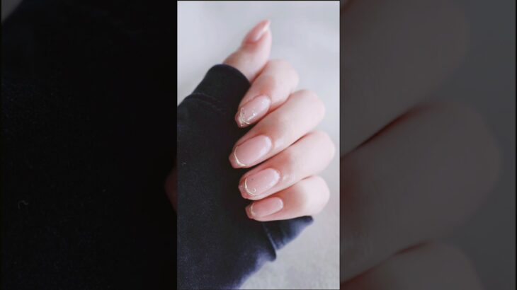 春色フレンチマグネイル　#セルフネイル #シンプルネイル #nails #ネイルデザイン #フレンチネイル