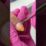 Sunflower Nail Art 🌻 #gelnails #nailart