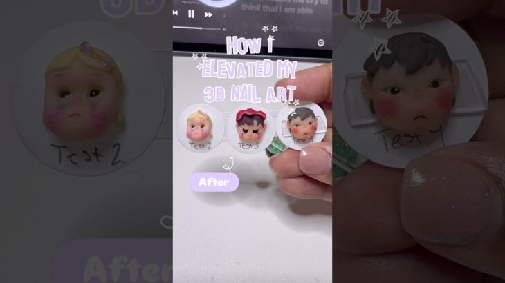 How To: Elevate 3D Nail Art 🤭🌱 #nails #nailgelart #3dnailart #shorts #nailtutorial