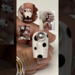 DIY pinterest nails 🐄✨ #nails #gelnails #nailtech #gelxnails #shorts