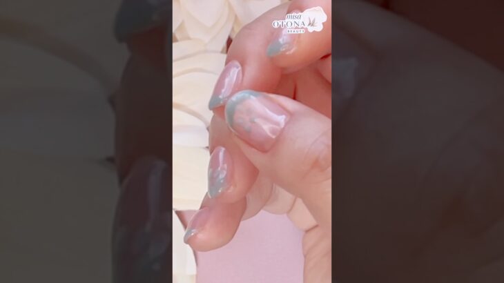 【セルフネイル】利き手にも簡単な春っぽネイル【ジェルネイル】#セルフネイル #ジェルネイル #ネイル動画