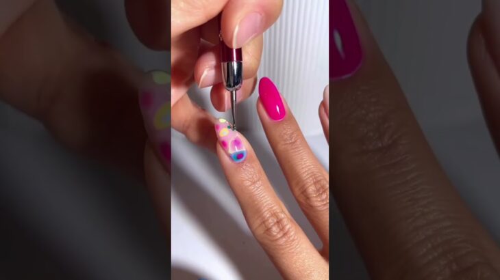 Dress to impressionist nail art 🖼️🍭🫟 #nailinspo #nailartdesigns #bloominggelnails #festivalnails