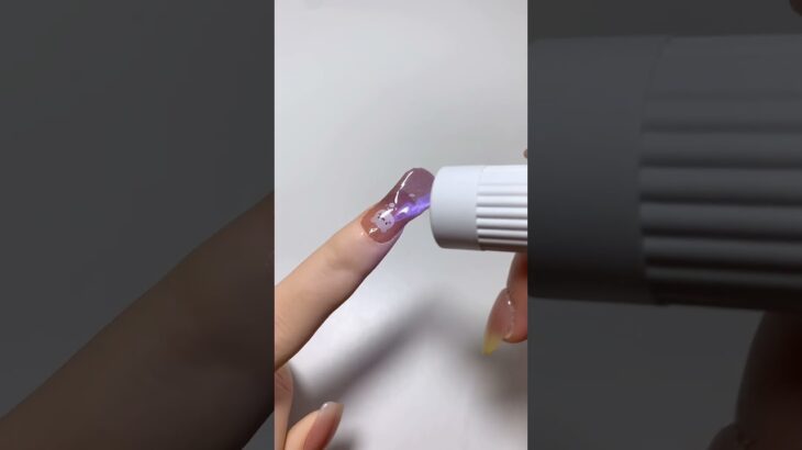 ￼ Cute little bear Gel nail stickers #shorts #nailart #gelnail #asmr #fyp