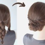 ロープ編みで作る上品なまとめ髪 / Easy Rope Twist Low Bun Tutorial / Elegant Updo for Medium & Long Hair