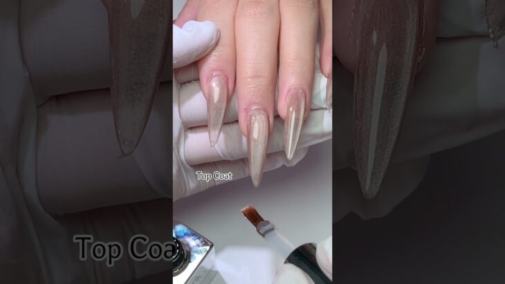 Slow and steady wins the shine 💫 Every detail matters#nail #sassytip #glue