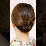 自分でできる! 着物ヘアセット12 簡単！ セルフヘアアレンジ  着物髪型 卒業式 入学式 お宮参り 七五三 結婚式参列  #shorts  #ヘアアレンジ #着物 #着物ヘア #kimono