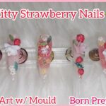Hello Kitty Strawberry Nails🍓 3D Nail Art Silicone mold🍓@bornprettyofficial#nails#nailart#hellokitty