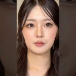 バズってたウォニョンちゃんのベージュメイクしてみた結果、、、‼️このメイク難しい‼️‼️ちょっと髪色編集で変えたから画質落ちちゃった😢